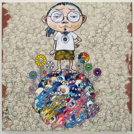 Takashi Murakami, Flowers and Death and Me and…, 2013, Perrotin