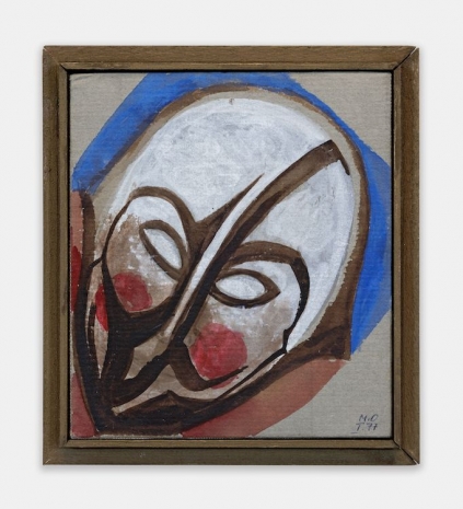 Meret Oppenheim  , Männlicher Kopf in der Diagonale (Man's Head at a Diagonal), 1977 , Hauser & Wirth