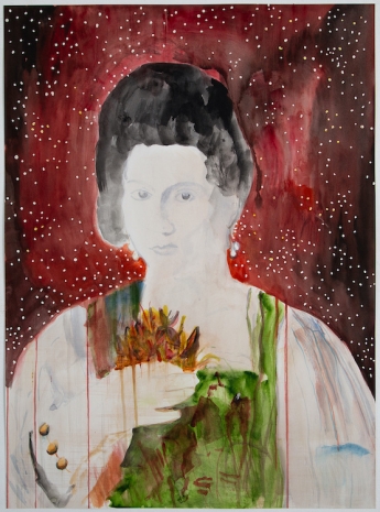 Uwe Wittwer , Frau mit Blumen / Woman with Flowers, 2024 , Monica De Cardenas