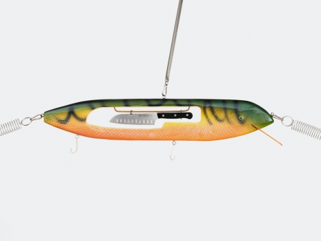 Aki Sasamoto, Sounding Line (black, green, orange – santoku knife), 2024 , Bortolami Gallery