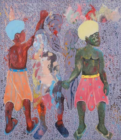 Kassou Seydou, Tak tak (Les braises/ Embers), 2024 , MESTRE PROJECTS