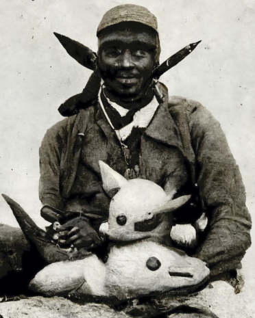 The Cool Couple, A late XIX century photograph of Pokémon in the African Jungle, 2022, MAAB Gallery