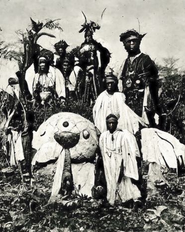 The Cool Couple, A late XIX century photograph of Pokémon in the African Jungle, 2022, MAAB Gallery