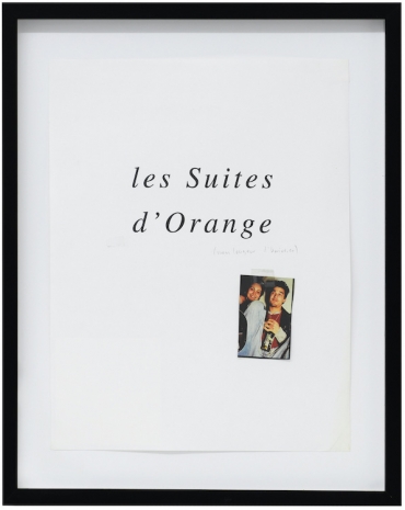 Richard Hawkins, Untitled (les Suites d’Orange), 1995-1996, Galerie Buchholz