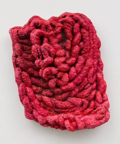 Gina Beavers, Adyrescia chenille knit blanket throw, 2024 , Marianne Boesky Gallery