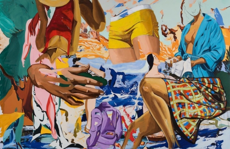 David Salle, New Pastoral Yellow Shorts, 2024 , Gladstone Gallery