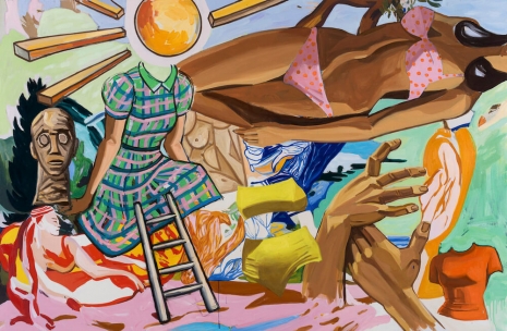 David Salle, New Pastoral with Ladder, 2024 , Gladstone Gallery