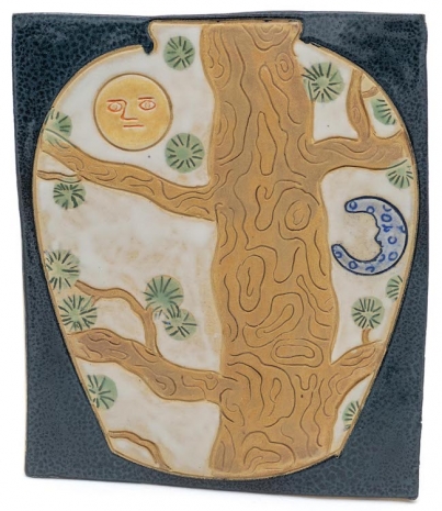 Kevin McNamee-Tweed , Tree, Sun and Moon (Pot), 2024 , Steve Turner