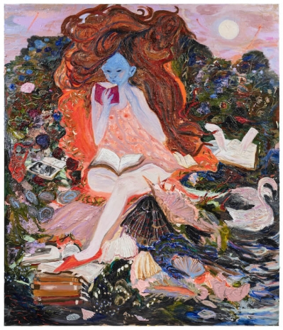 Eeva Peura, Reading by Moonlight, 2024 , Galerie Forsblom