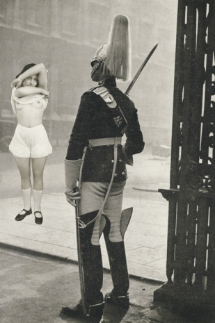 Georges Hugnet, Untitled (Scantily Clad Girl Exposing Herself to Palace Guard), c. 1935-36 , The Mayor Gallery