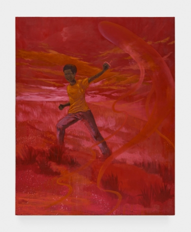 Dominic Chambers, Kite Flyer in Red, 2024 , Lehmann Maupin