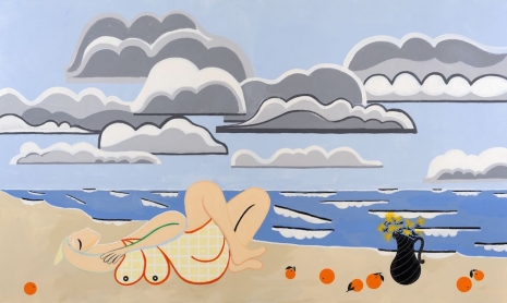 Farah Atassi, Lone Bather and Clouds 2, 2024 , Almine Rech