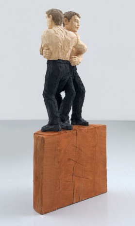 Stephan Balkenhol, Ringer, 2013, Johnen Galerie