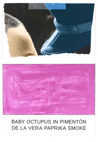John Baldessari, Morsels And Snippets: Baby Octupus In Pimentón De La Vera Paprika Smoke, 2013, Mai 36 Galerie