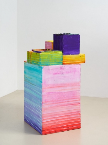 John Kørner , Painted cardboard box construction, 2024 , KETELEER GALLERY