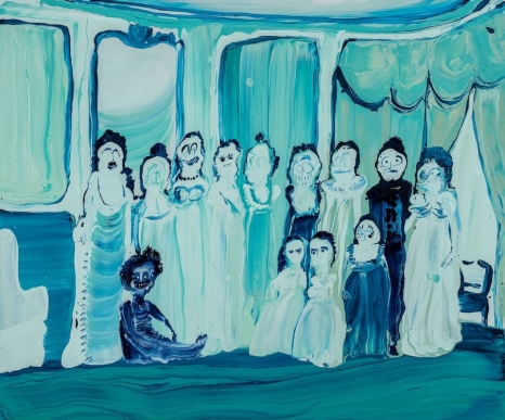 Genieve Figgis, Actors in blue, 2024 , Almine Rech