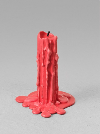 Ugo Rondinone, still.life. (crimson candle), 2013, Mennour