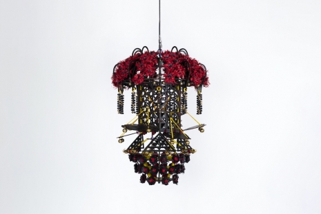 Haegue Yang , Mesmerizing Pagoda Lantern – Carbonous Convulsion Ultramundane Flowers, 2024 , Galerie Chantal Crousel