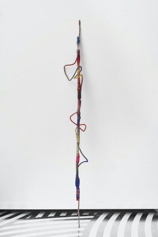 Jim Lambie , Psychedelic Soul Stick #84, 2024 , Anton Kern Gallery