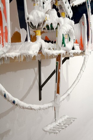 Teppei Kaneuji, White Discharge (Built-up Objects #24) (detail), 2013, Roslyn Oxley9 Gallery
