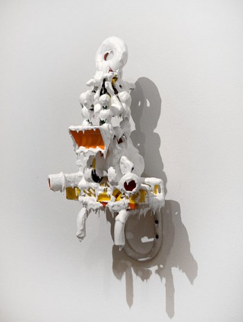 Teppei Kaneuji, White Discharge (Built-up Objects #26) (detail), 2013, Roslyn Oxley9 Gallery