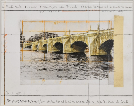 CHRISTO , The Pont Neuf, Wrapped (Project for Paris), 1985 , Gagosian