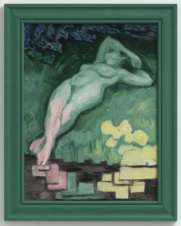 J.F. Willumsen , Den grønne pige, 1920 , Galleri Bo Bjerggaard