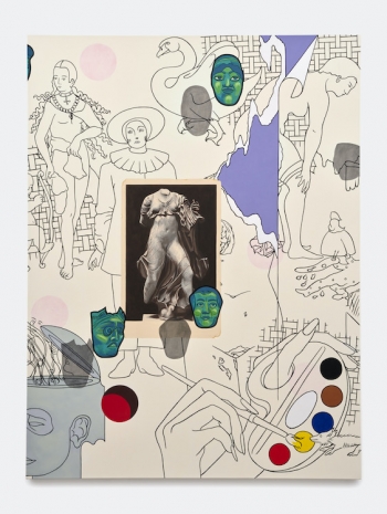 Caitlin Keogh, Procession Painting, Nereid and Swan, 2024 , Bortolami Gallery