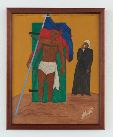 Philomé Obin , Crucifixion of Péralte, 1954 , Luhring Augustine Tribeca