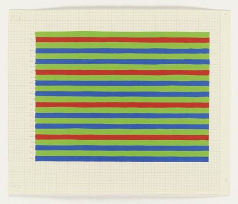 Bridget Riley, Early Colour Work - Small-scale stripes studies, 1973, Galerie Max Hetzler