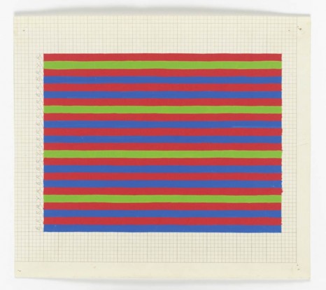 Bridget Riley, Early Colour Work - Small-scale stripes studies, 1973, Galerie Max Hetzler