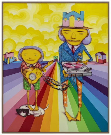 OSGEMEOS, Father and Son, 2023 , Lehmann Maupin