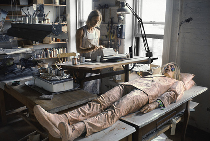 Peter Hujar , Thek Working on The Tomb Figure, 1967/2010 - 1967, Printed 2010, Maureen Paley