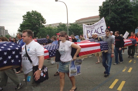 Josephine Meckseper , Untitled (March on Washington September 24, 2005, Coffins-Peace), 2005, Galerie Elisabeth & Reinhard Hauff