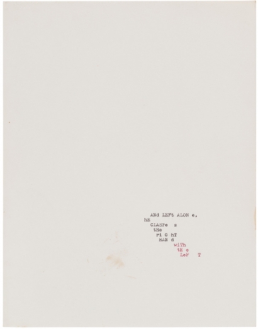 Jack Goldstein, Untitled (writings), 1988 , Galerie Buchholz