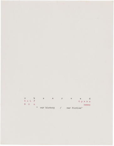 Jack Goldstein, Untitled (writings), 1988 , Galerie Buchholz