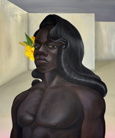 Dalton Gata, Young Man with Butter Flower, 2024, Peres Projects