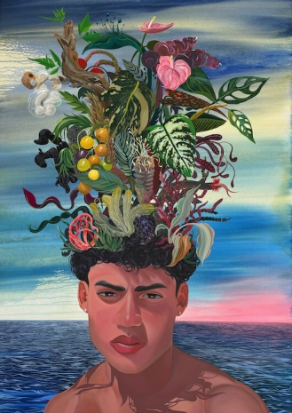 Dalton Gata, The Boy with a Garden on His Head, 2024 , Peres Projects