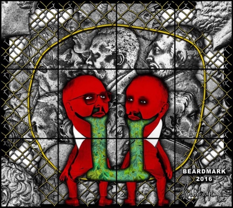 Gilbert & George, Beardmark, 2016 , Alfonso Artiaco