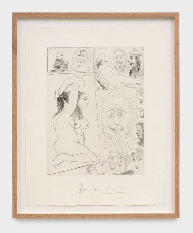 Pablo Picasso, Bande dessinée, March 29, 1968 , Almine Rech