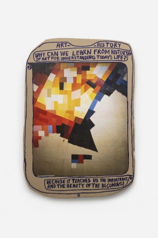 Thomas Hirschhorn, Art-History-Plaque IV, 2024, Galerie Chantal Crousel