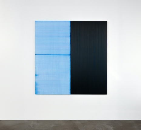 Callum Innes , Untitled Lamp Black/Delft Blue, 2021 , Sean Kelly