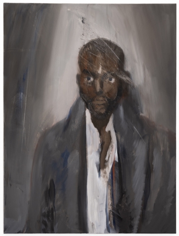 Kenrick McFarlane , Black Man in Grey Coat, 2024 , Galerie Peter Kilchmann