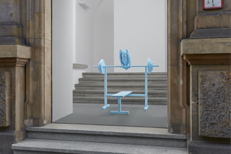 Elmgreen & Dragset, Balancing Act (blue), 2024 , Galerie Max Hetzler