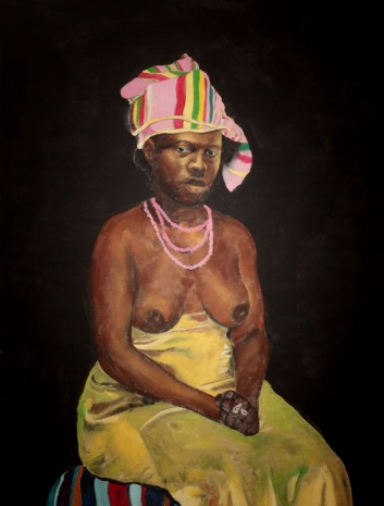 Roméo Mivekannin , D’après Valloton, Femme Africaine, 2024, Galerie Barbara Thumm