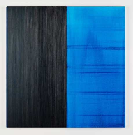 Callum Innes , Untitled Lamp Black / Phthalocyanine Blue, 2024 , Alfonso Artiaco