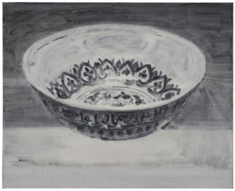 Shi Zhiying, Blue & White Porcelain Bowl with Arabic Inscription 青花阿拉伯纹碗, 2013, James Cohan Gallery