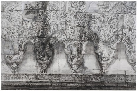 Shi Zhiying, Cambodian Relief 柬埔寨浮雕墙, 2013, James Cohan Gallery
