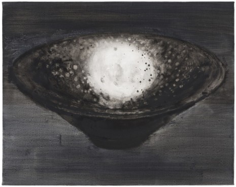 Shi Zhiying, Black-Glazed Tray with Oil-Drop Pattern 黑釉油滴盏, 2013, James Cohan Gallery