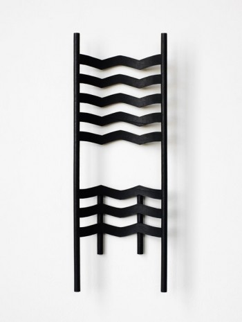 Ricky Swallow, Chair Study/Relief in Chevron (soot), 2013, Modern Art